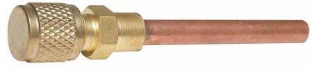 Line Access Valve  1/4' M Fl C/w 1/4 Copper Tube