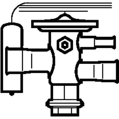 Thermostatic expansion valve, TCAE, R404A/R507A