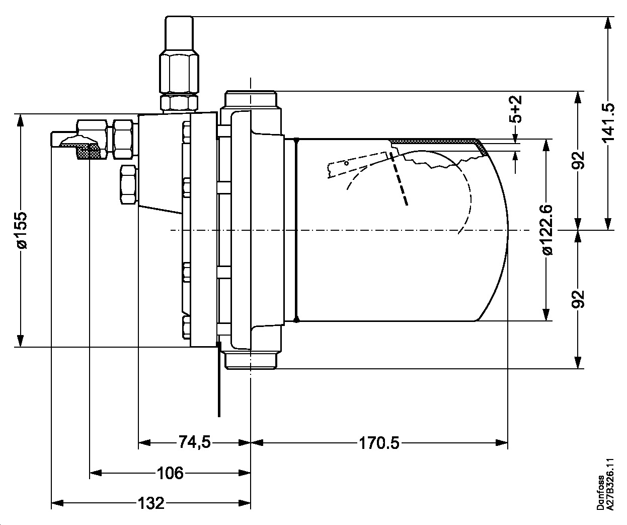 Float valve, SV 1