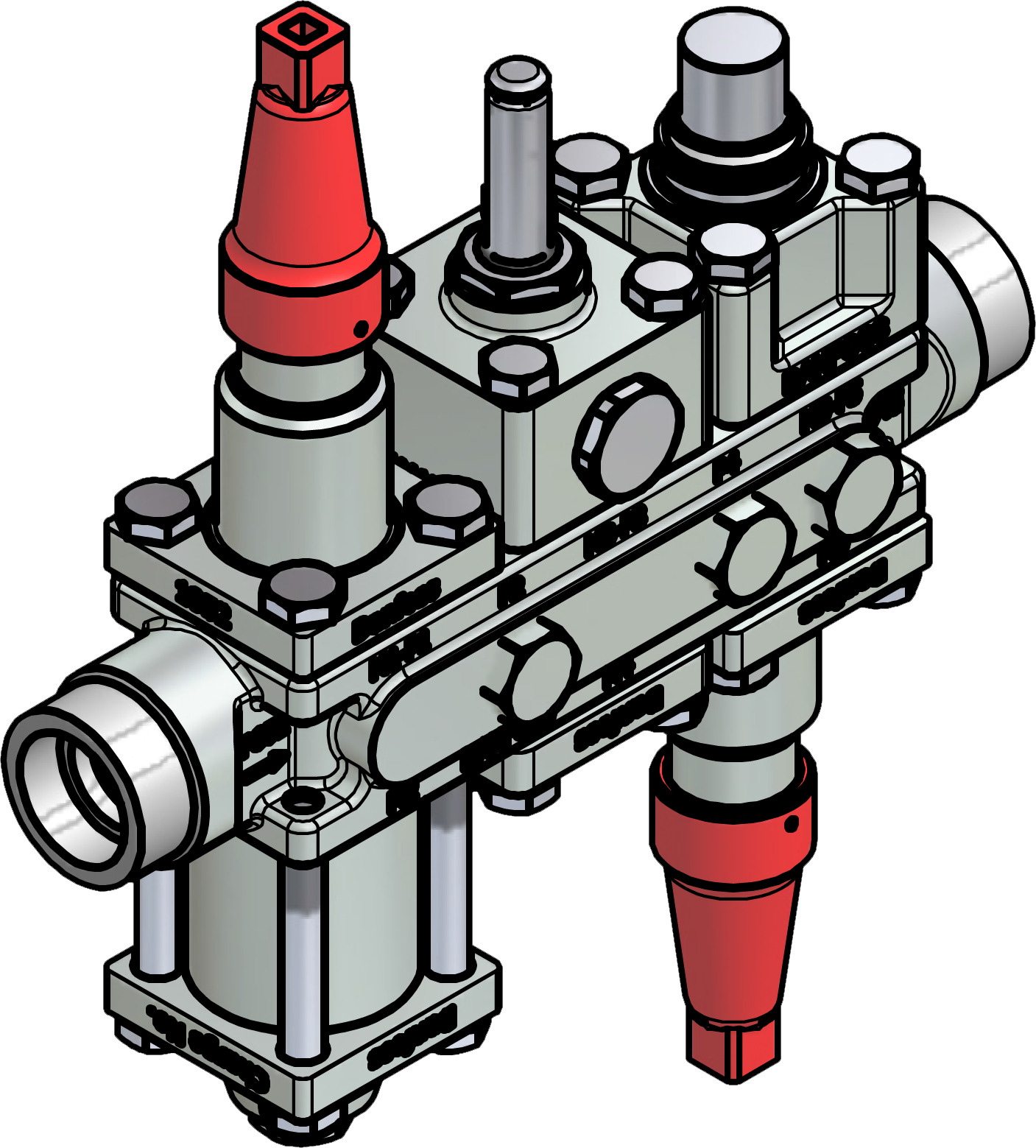 Valve station, ICF 20-6-5HMB, 25 mm, Connection standard: ASME B 16.11