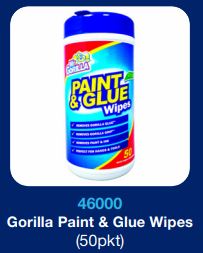 Gorilla Paint & Glue Wipes (50pkt)