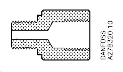 Pressure gauge connector, ICS; PM