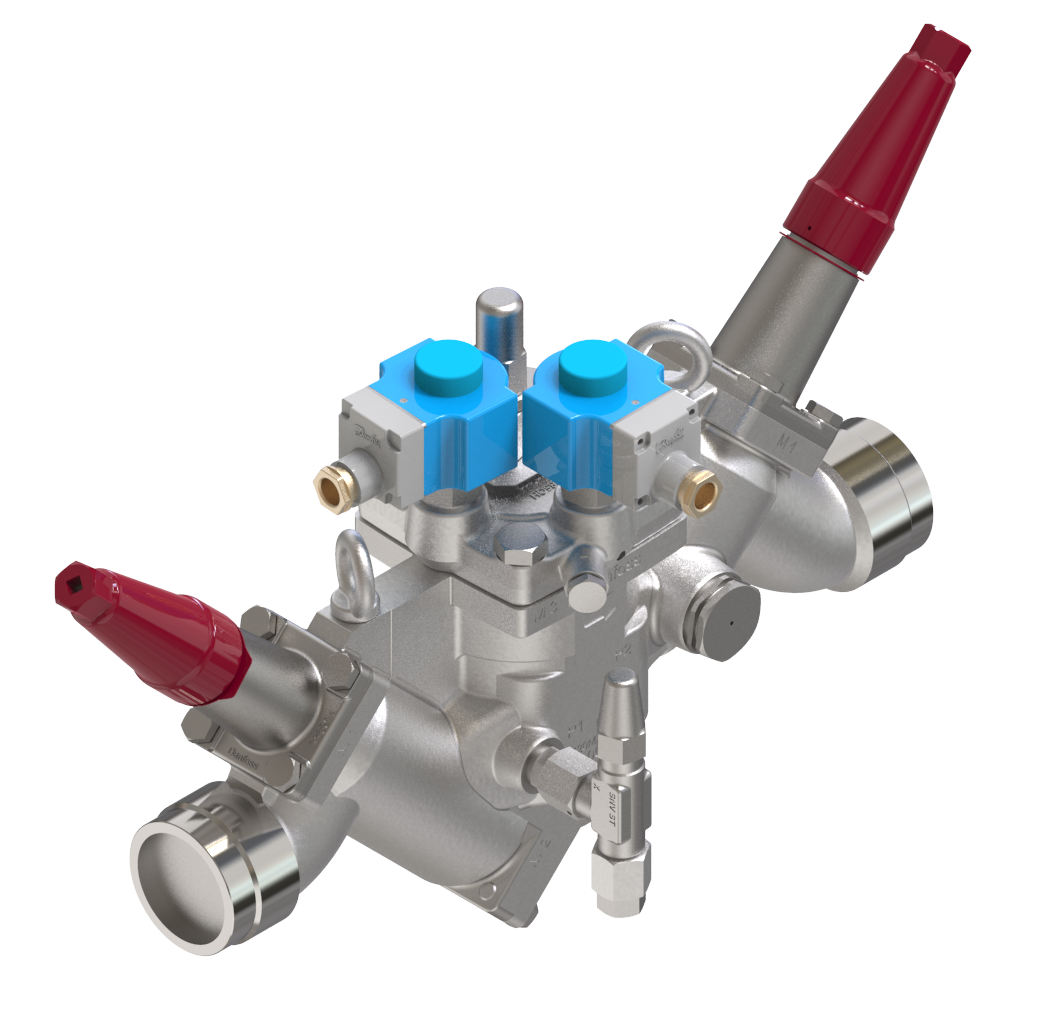 Valve station, ICF 50-4-47H32, 40 mm, Connection standard: ASME B 16.11
