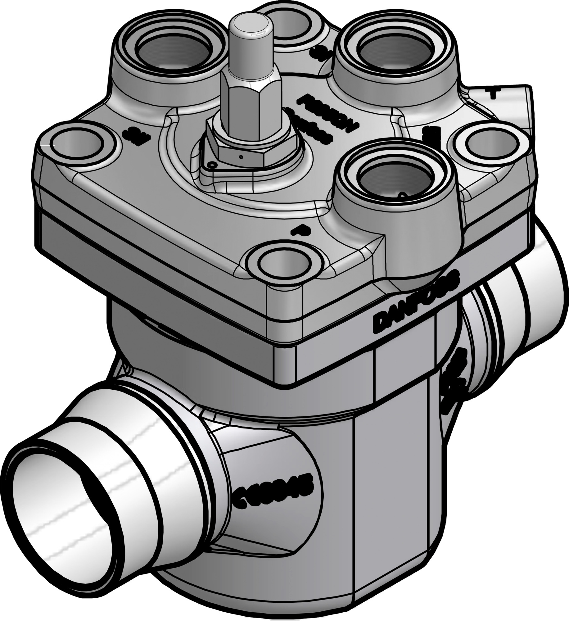 Pilot operated servo valve