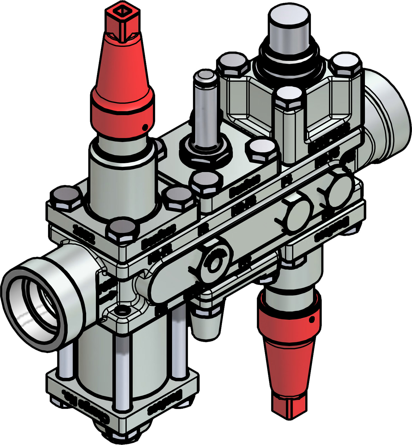 Valve station, ICF 20-6-5MC, 32 mm, Connection standard: ASME B 16.11