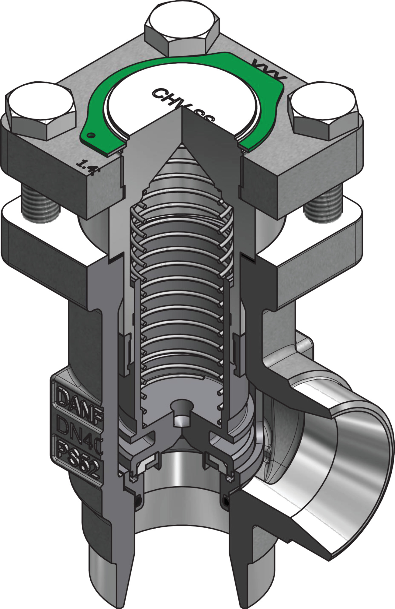 Check valve, CHV-X SS 15