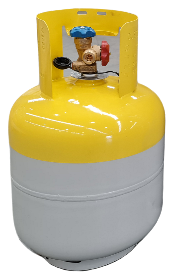 Recovery cylinder - 22-litre WC with dual-port valve 3/4"