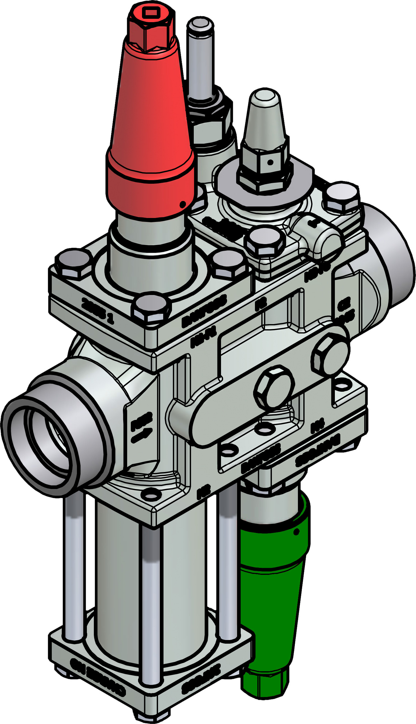 Valve station, ICF 25-4-18, 40 mm, Connection standard: ASME B 16.11