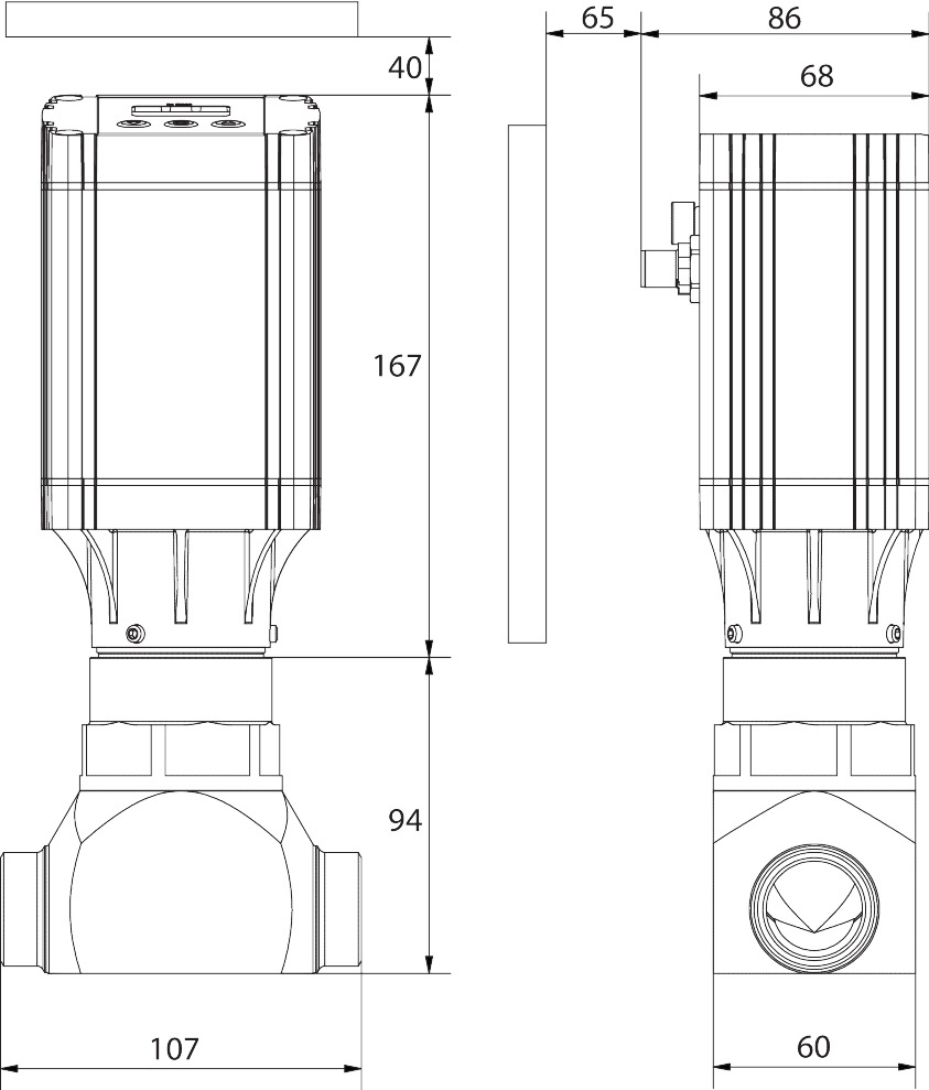 Motor operated valve, ICMTS 20B, Steel