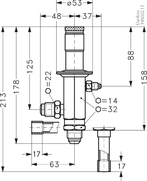 Hot gas bypass regulator, CPCE 22