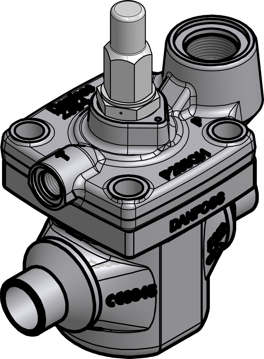 Pilot operated servo valve, ICS1 25-10, 20.0 mm, Socket weld