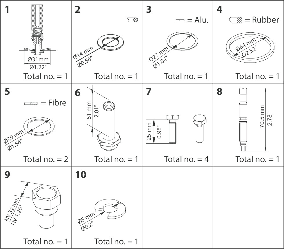 Overhaul kit, Overhaul kit