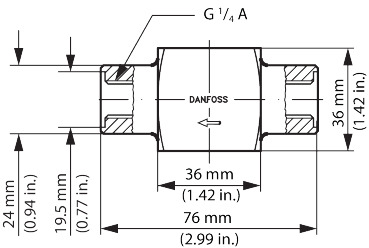 Pilot Valve body, CVH, G, 1/4