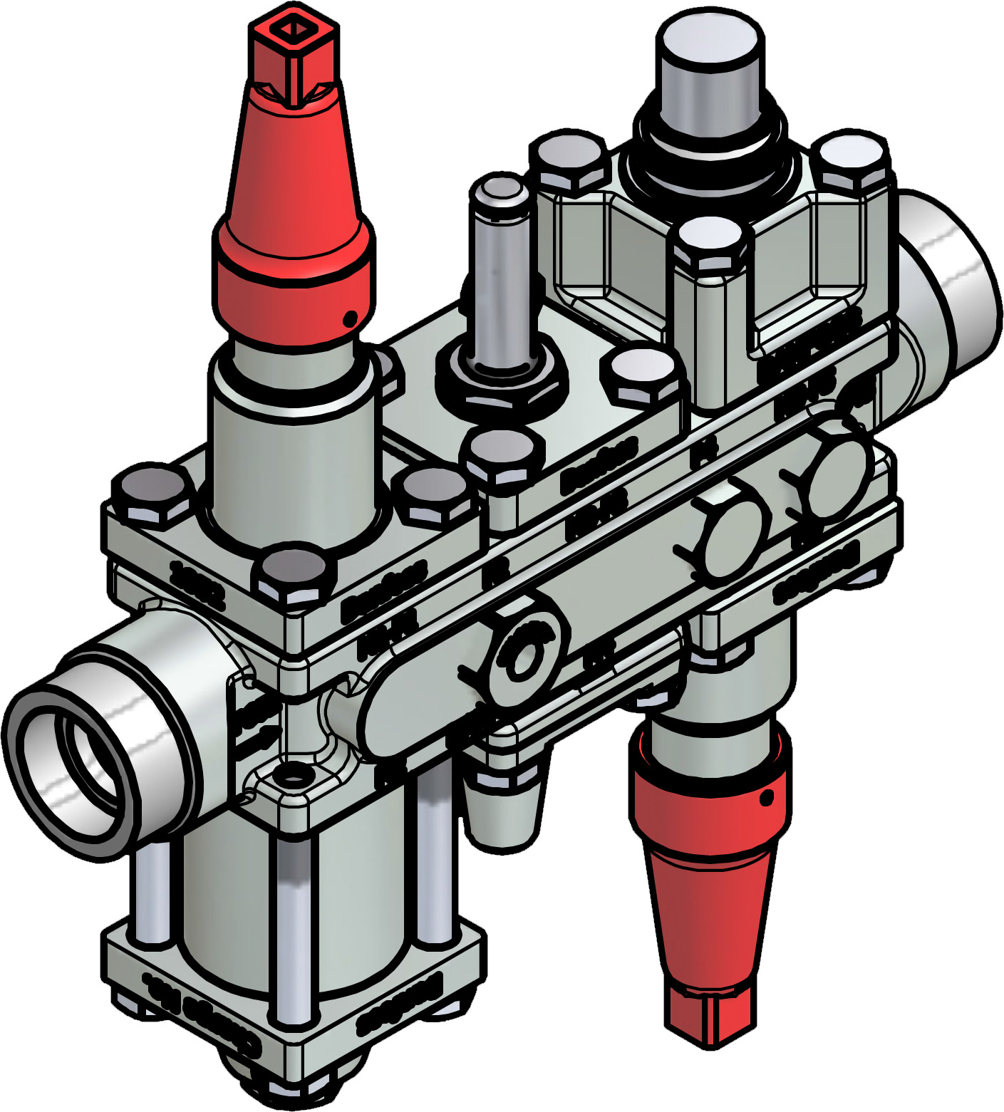 Valve station, ICF 20-6-5MA, 25 mm, Connection standard: ASME B 16.11