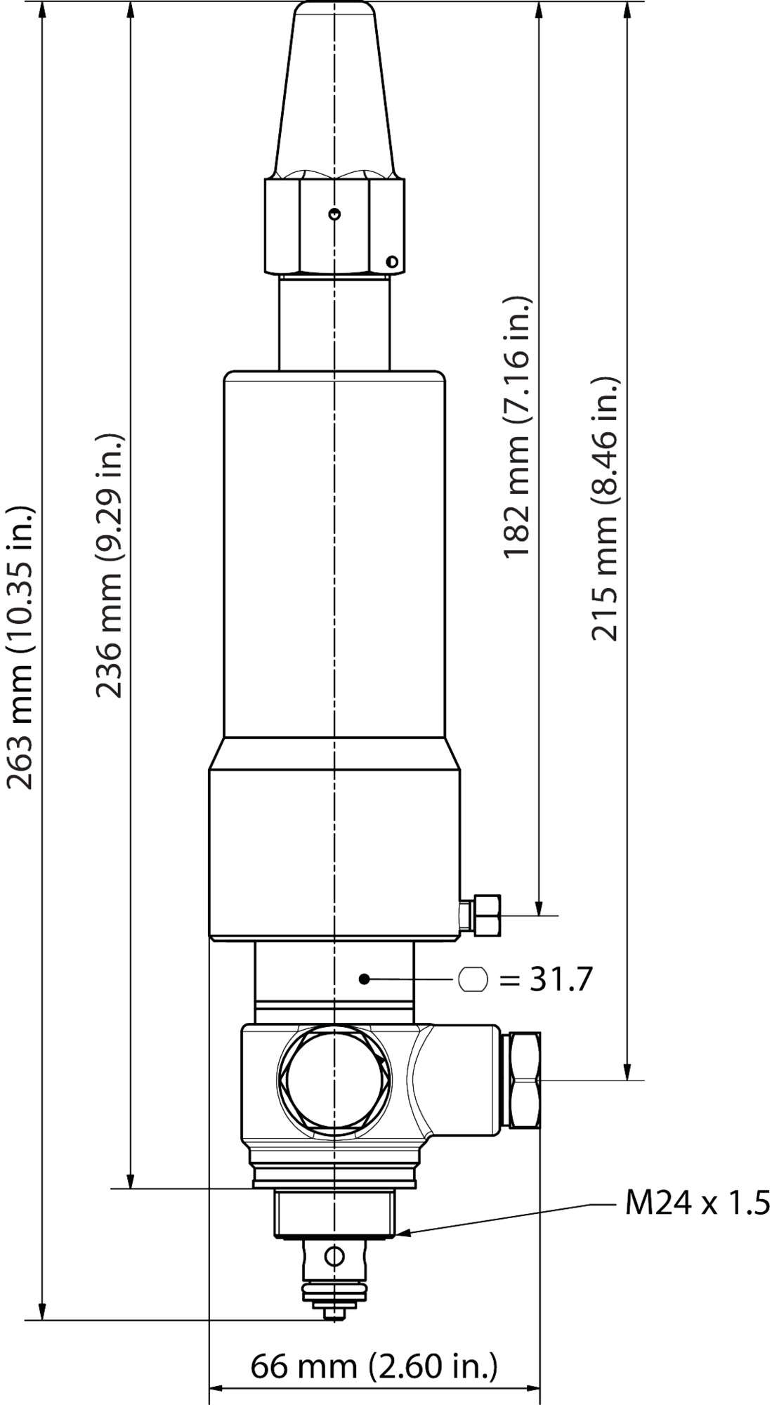 Pilot valve, CVC-L, Pressure-operated pilot valve