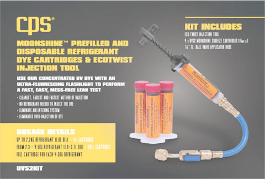 CPS – UV Dye Injection Kit c/w 4 cartridges