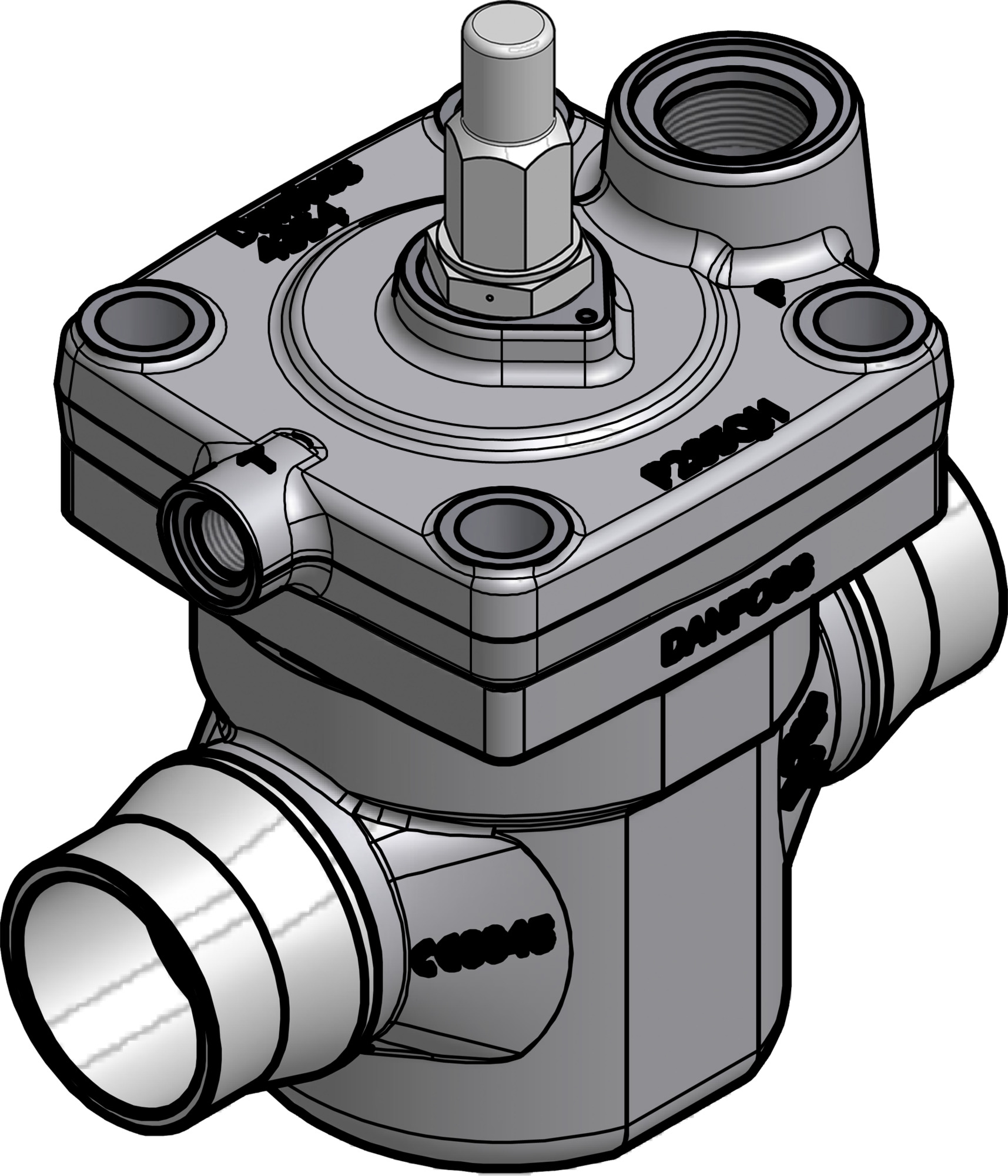 Pilot operated servo valve