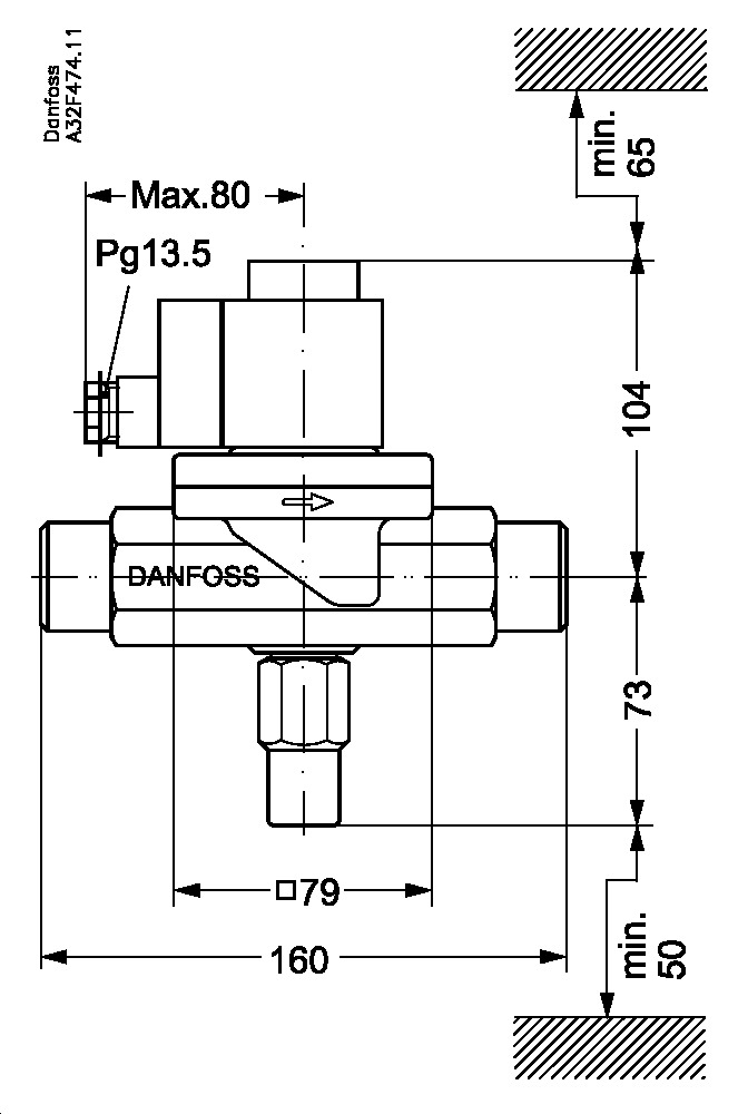 Solenoid valve, EVRST 20