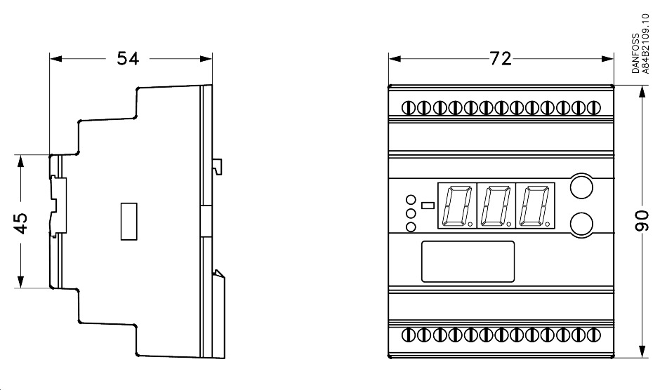 Gas cooler controller, EKC 326A