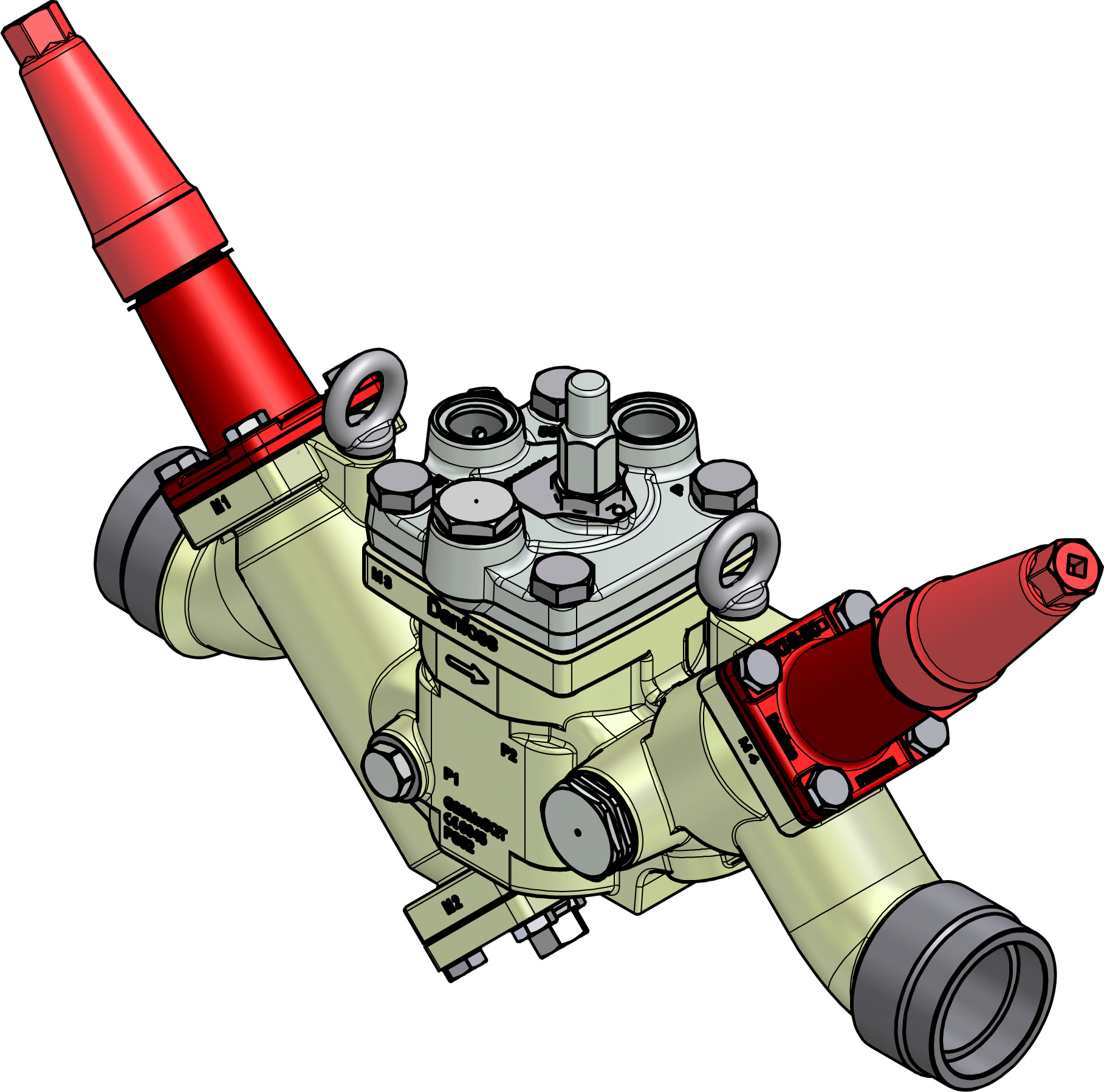 Valve station, ICF 50-4-42S50, 50 mm, Connection standard: ASME B 16.11