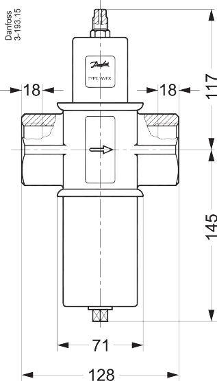 Pressure operated water valve, WVFX 32