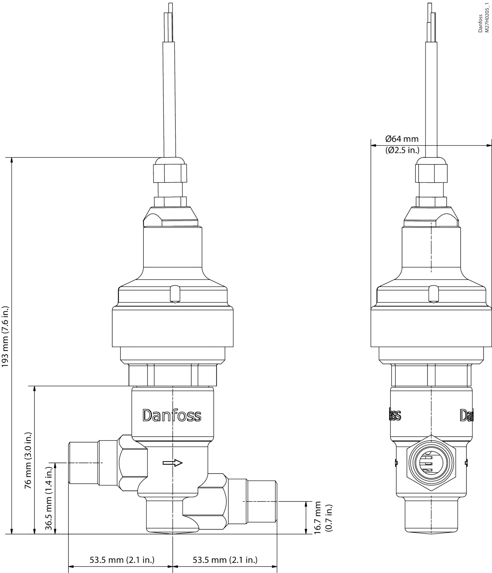 Electric regulating valve, CCMT 8