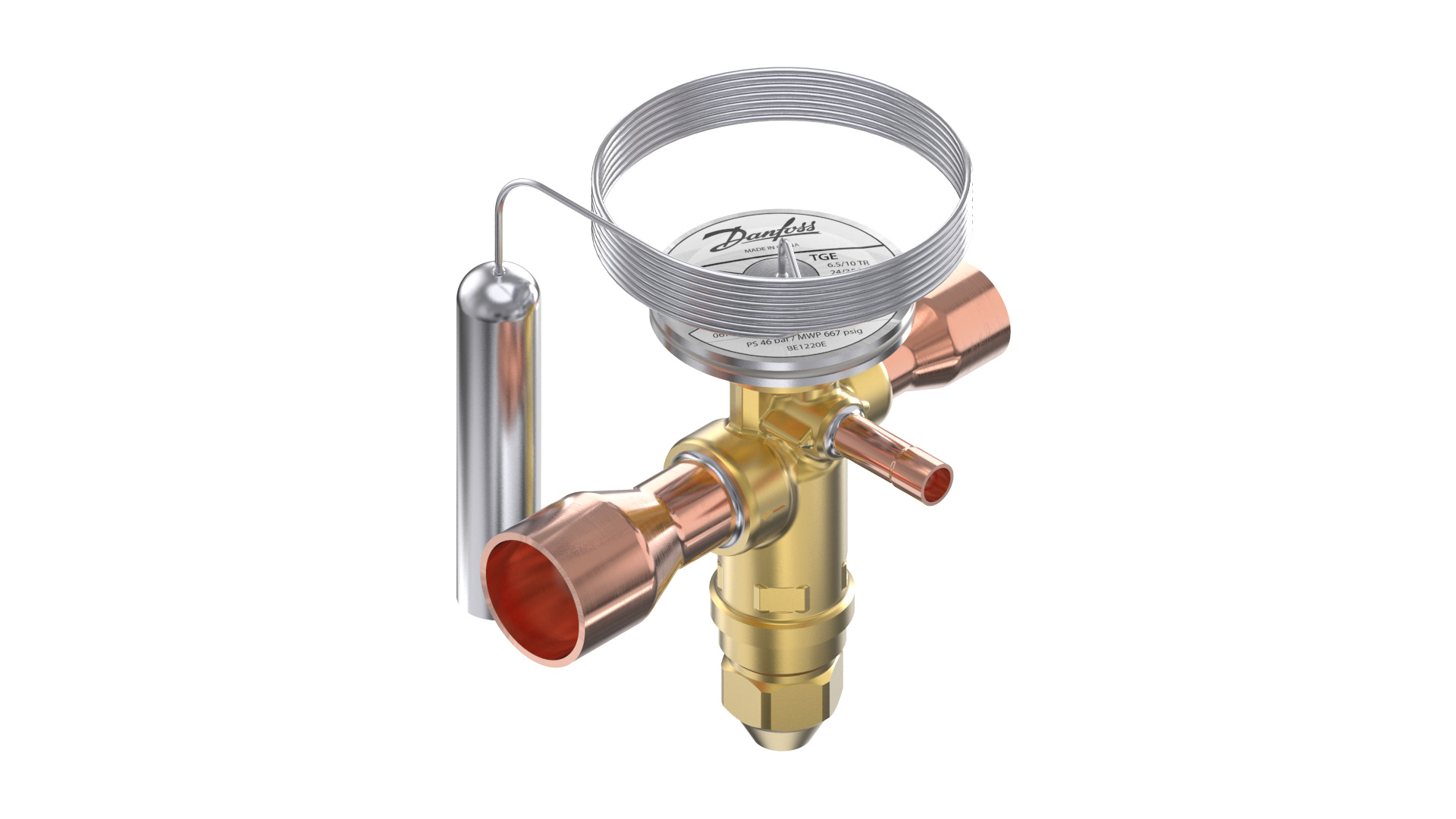 Thermostatic expansion valve, TGE, R134a; R513A