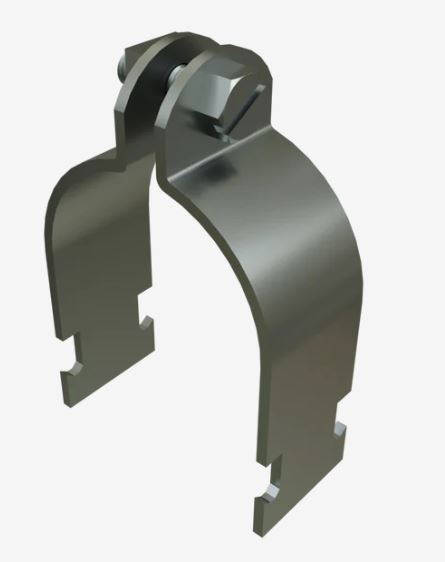 Two Piece Pipe Clamp 79mm HDG