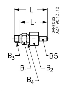 Pres gauge connector Sold/Weld PM/ICS, ICS; PM