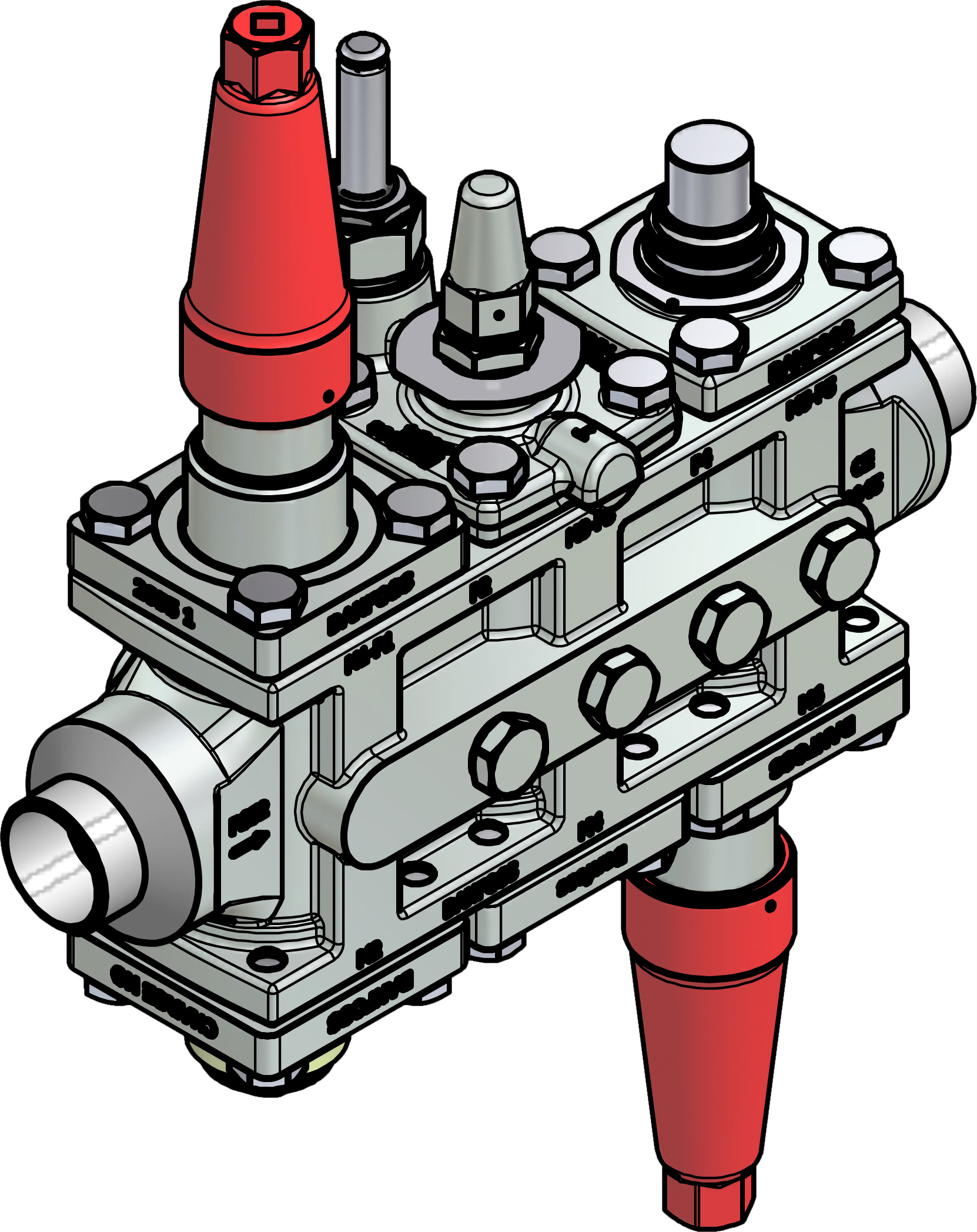 Valve station, ICF 25-6-5MA33, 40 mm, Connection standard: ASME B 16.11