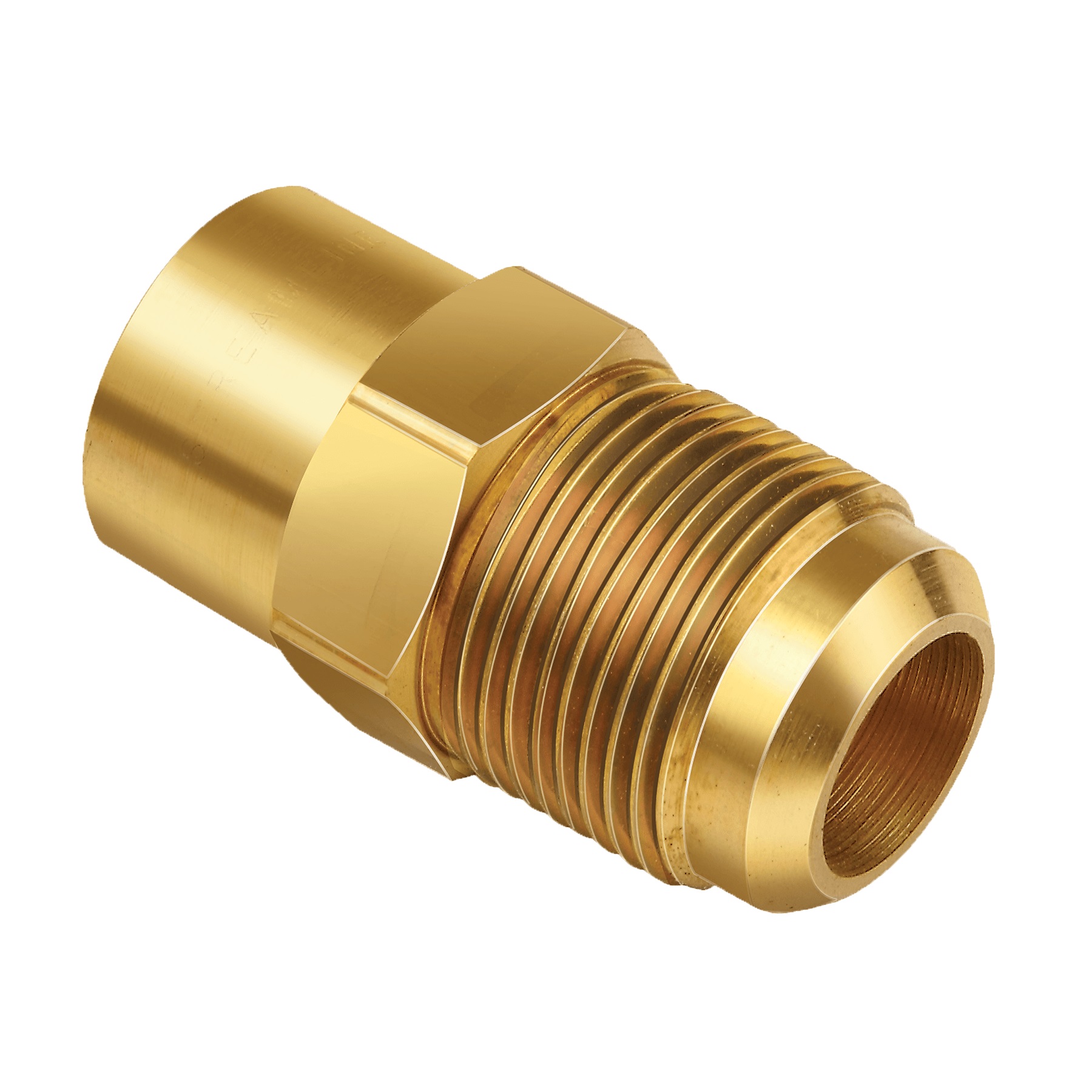 Fitting - Brass Sweat Union 3/8 M. Fl.  X 1/4 ODS