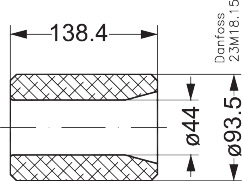 Filter drier, core, 48-DM