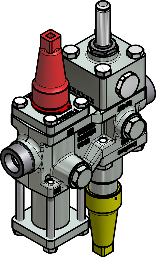 Valve station, ICF 15-4-10HRB, 15 mm, Connection standard: ANSI B 16.11