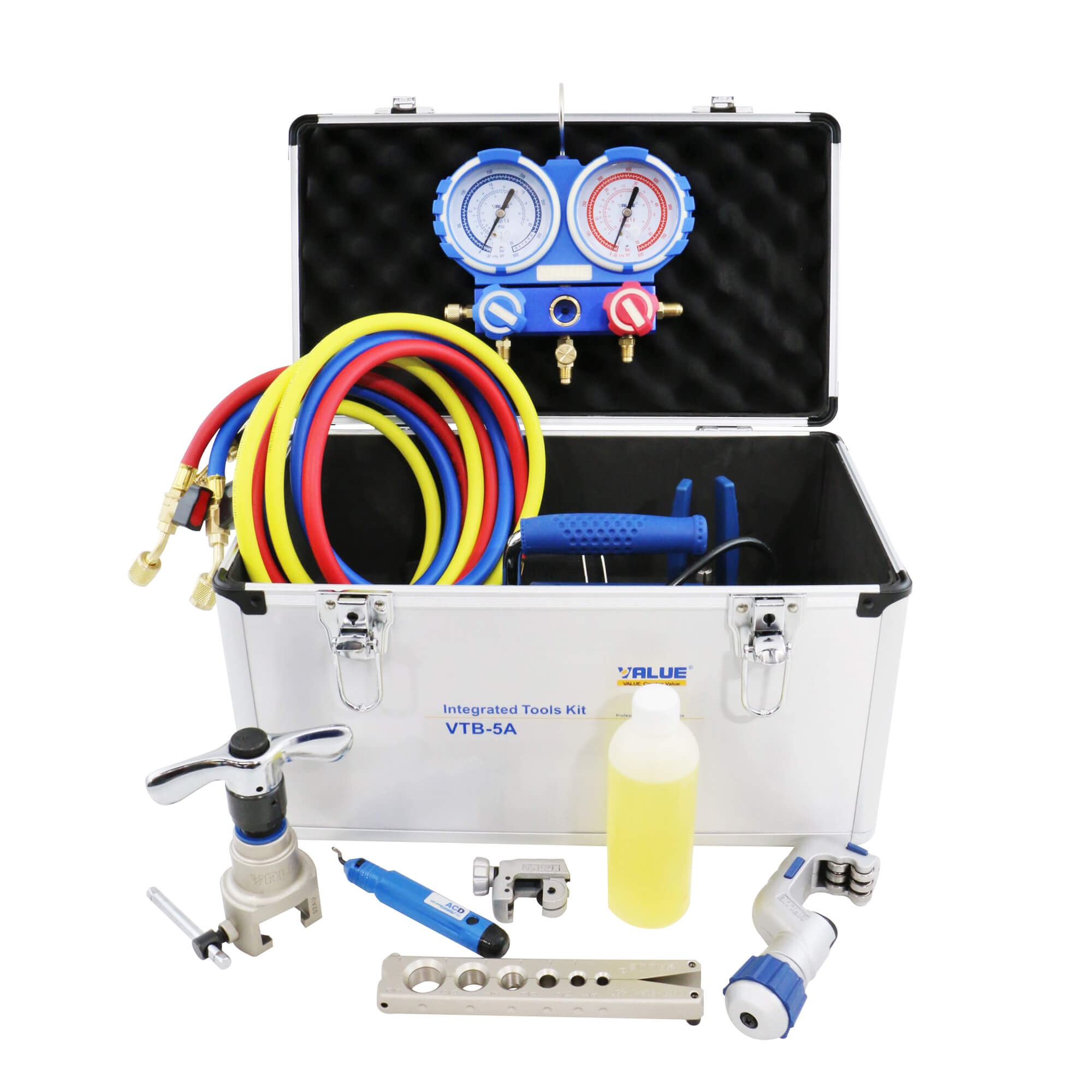 Value - Tool Kit - c/w Vacuum Pump, Manifold & tubing tools
