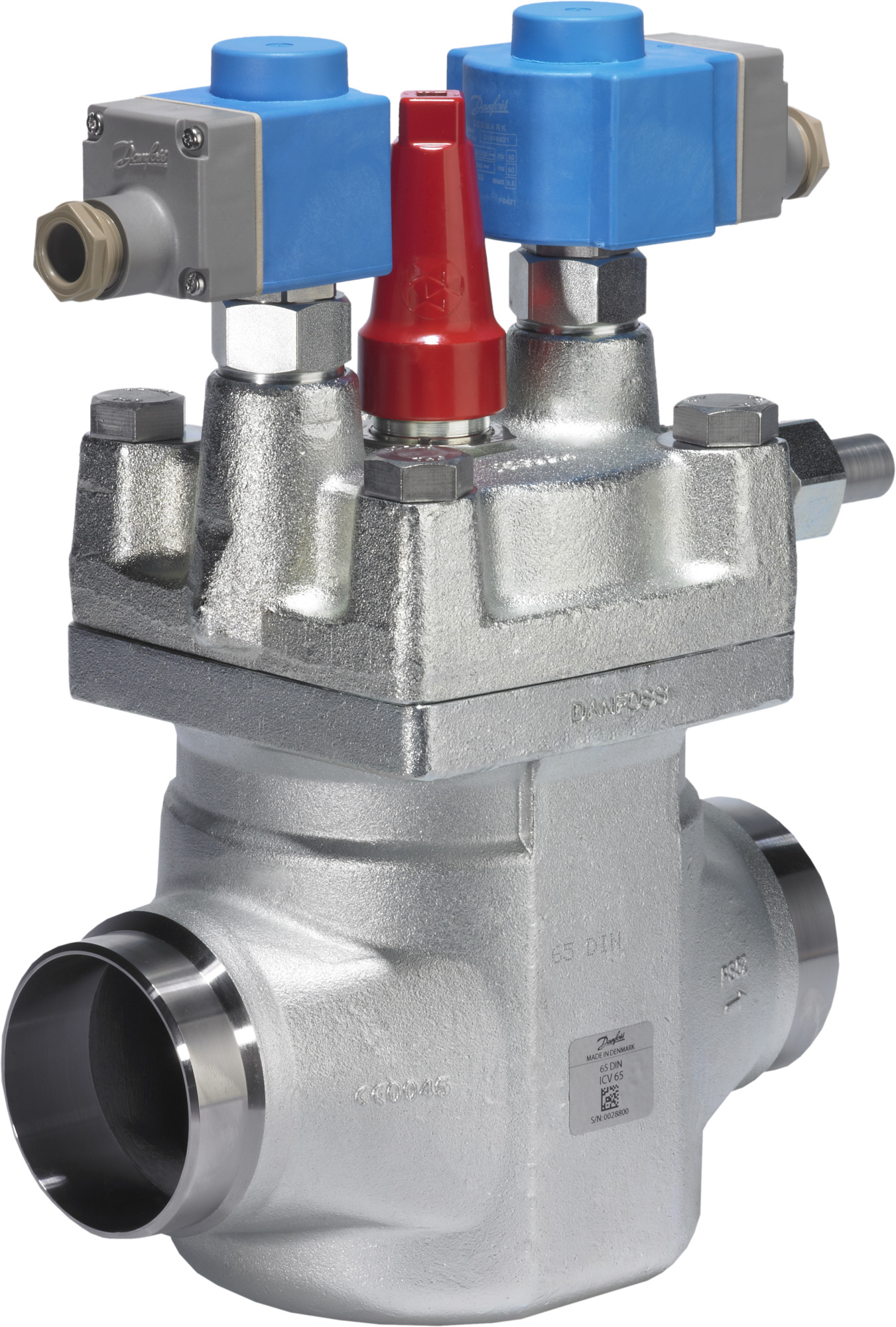 2-step solenoid valve, ICLX 80, 80.0 mm, Butt weld