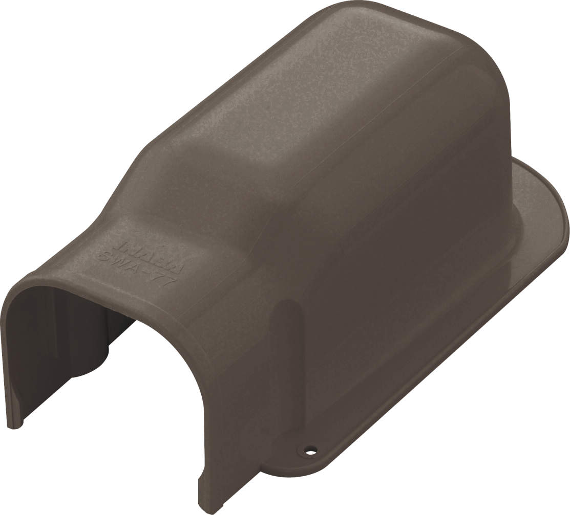 Inaba - Wall Cover Inlet - Open Back - 77mm (Black)