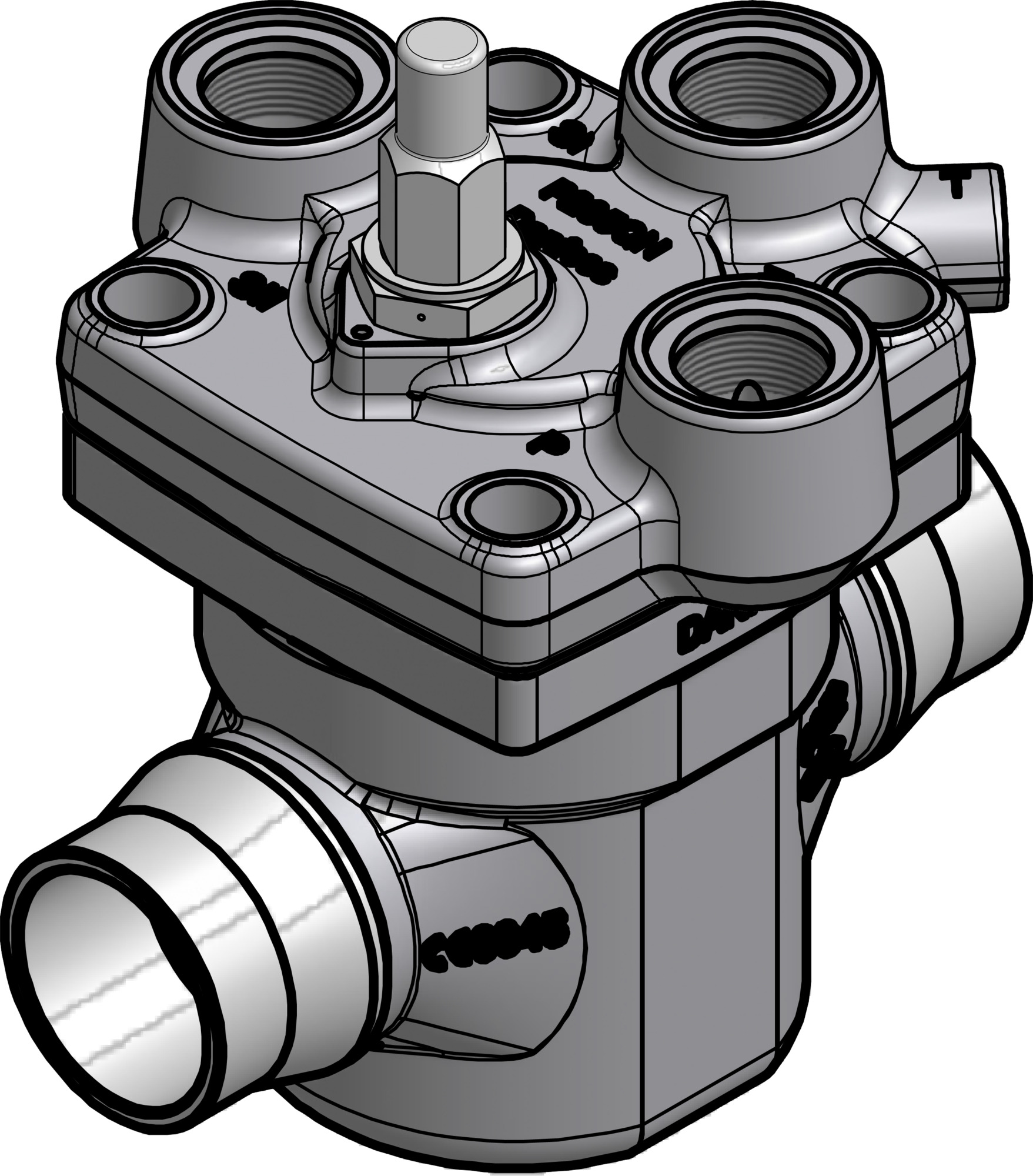 Pilot operated servo valve