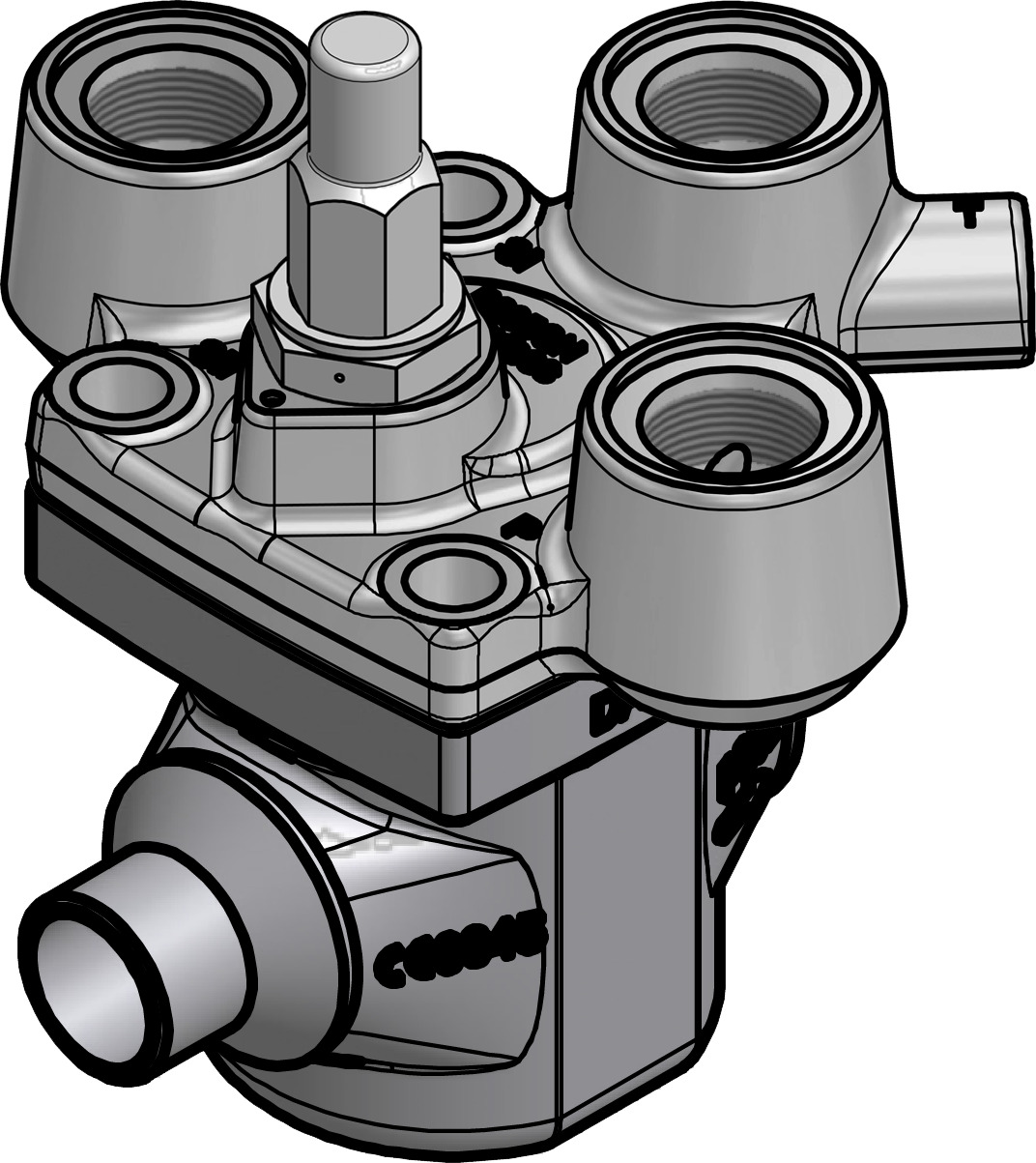 Pilot operated servo valve