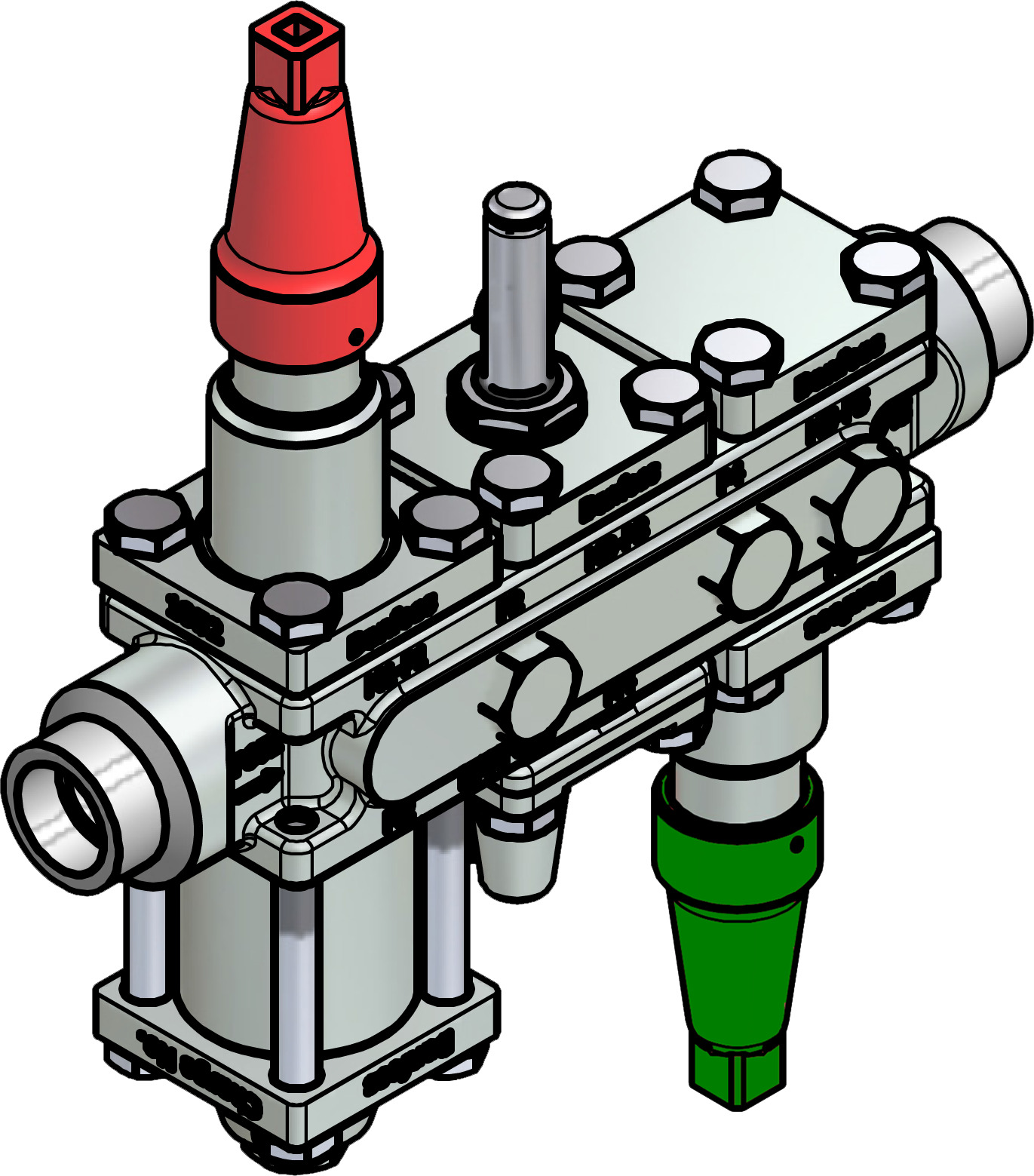Valve station, ICF 20-6-90, 20 mm, Connection standard: ASME B 16.11