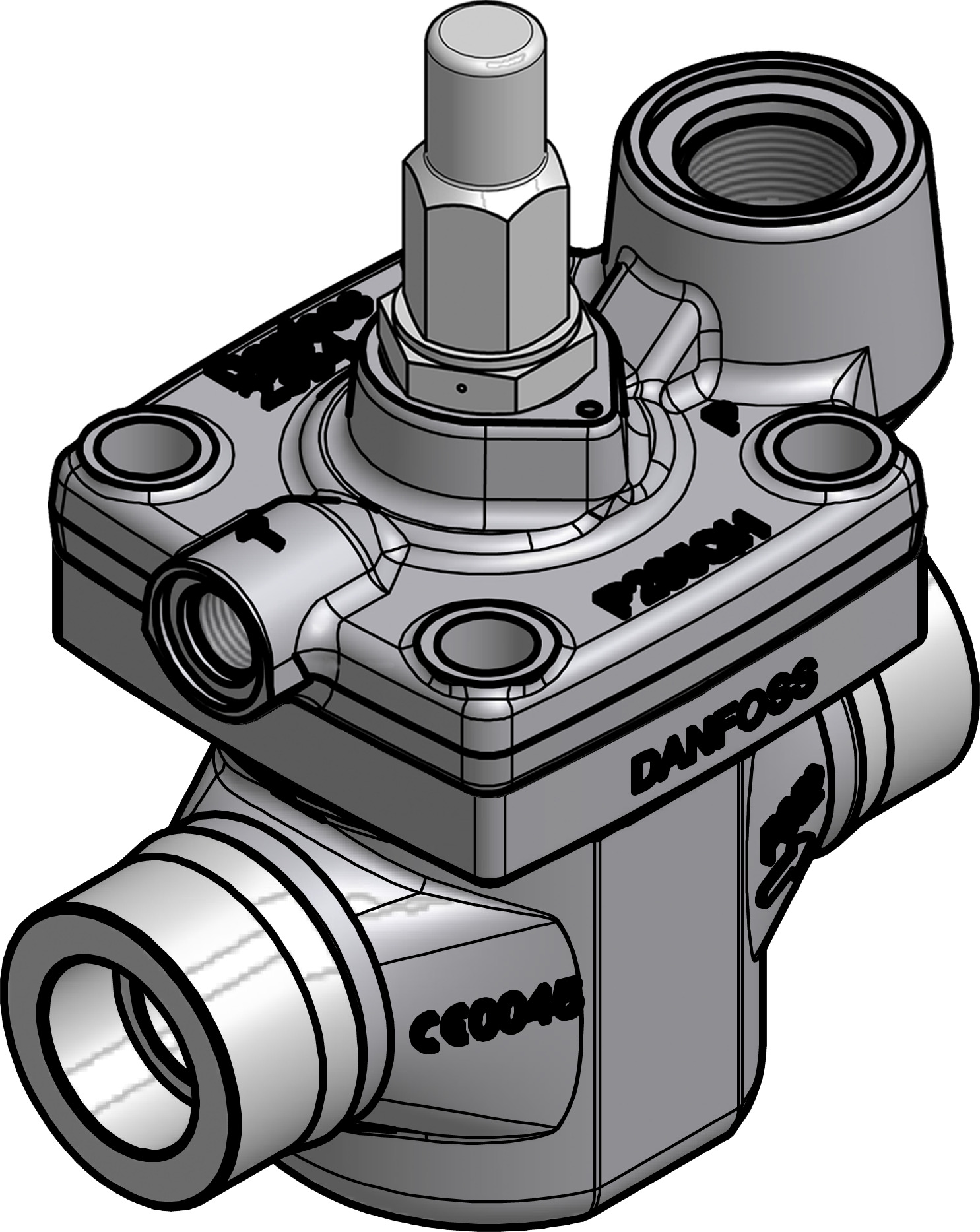 Pilot operated servo valve, ICS1 25-15, 20.0 mm, Socket weld