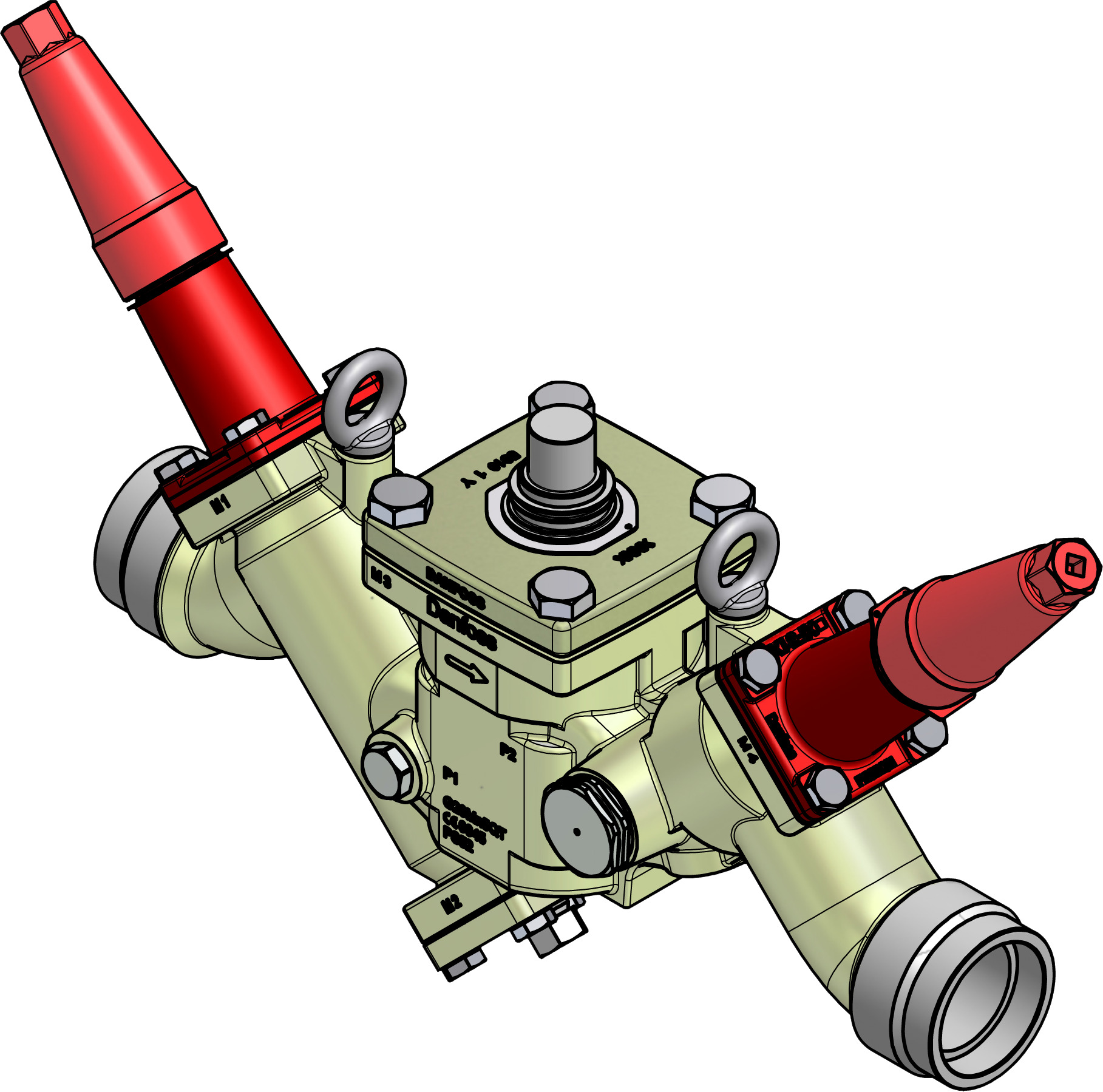 Valve station, ICF 50-4-43MB, 50 mm, Connection standard: ASME B 16.11