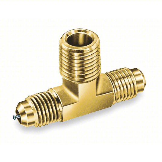 Fitting - Schrader (Access Port) Tee 1/4M.Fl x 1/8MP x 1/4M